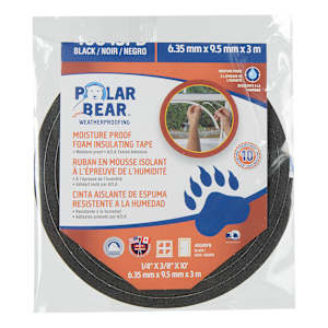 Foam Insulating Tape 1/4 in. x 3/8 in. x 10 ft.