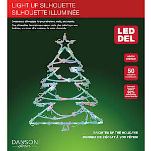 Light-Up Christmas Silhouette 18 in.