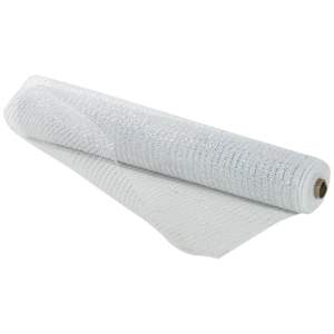 Rouleau de tulle blanc et argent 21 po x 30 pi VERTUO