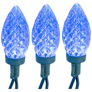 Jeu de 25 lumières DEL C9 Bleu
