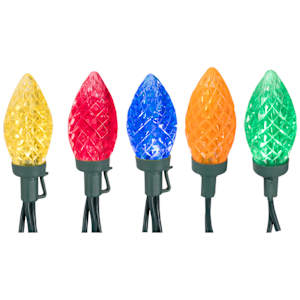Jeu de 50 lumières DEL C9 Multicolore