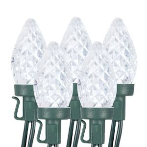 Jeu de 50 lumières DEL C9 blanc pur