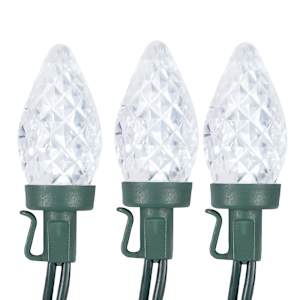 Jeu de 50 lumières DEL C9 blanc pur