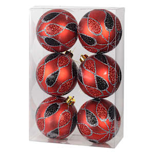 Christmas Balls 3 in. Pkg/6