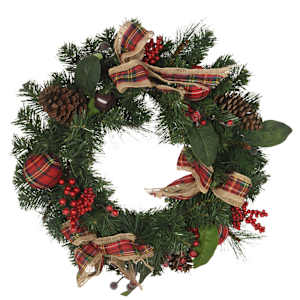 Couronne de Noël 24 po