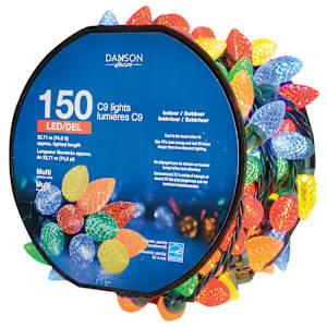 Jeu de 150 lumières DEL C9 multicolore