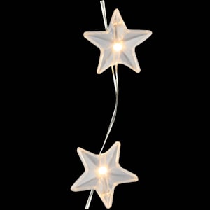 Jeu de 20 lumières DEL Étoiles Blanc chaud