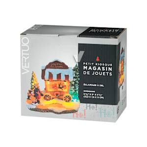 Kiosque magasin de jouets illuminé