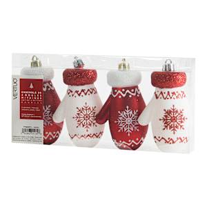 Mitten Christmas Balls Set/4