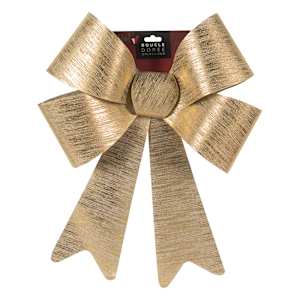 VERTUO Gold Christmas Bow 5 1/2 in.