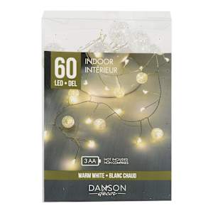 60 LED Lights Set Warm White