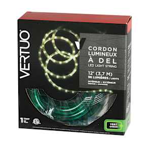 Cordon lumineux flexible 12 pi vert