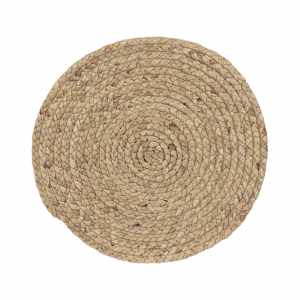 Napperon rond tressé naturel 15 po