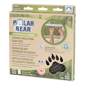 Ruban coupe-froid en mousse 3/8 po x 3/8 po x 10 pi