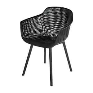 VERTUO Black Polypropylene Shell Chair