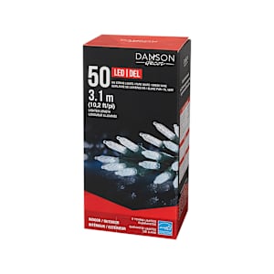 Jeu de 50 lumières DEL M5 Blanc pur