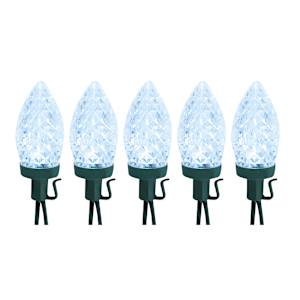 Jeu de 25 lumières DEL C9 Blanc pur
