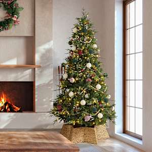 Arbre de Noël illuminé Valin 7 pi VERTUO