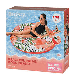 Île gonflable pour piscine