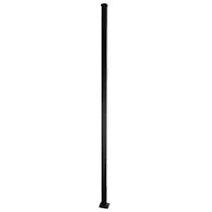 Poteau universel pour clôture en acier noir 76 po