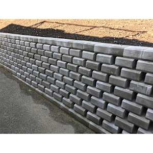 Slope Block 7 7/8 in. Grey