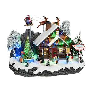Illuminated Musical North Pole Village