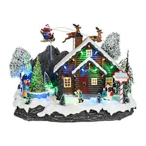 Illuminated Musical North Pole Village