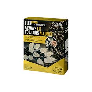 Jeu de 100 lumières DEL C6 Blanc chaud
