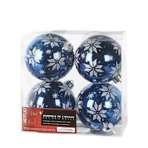 Christmas Balls 3 in. Pkg/4