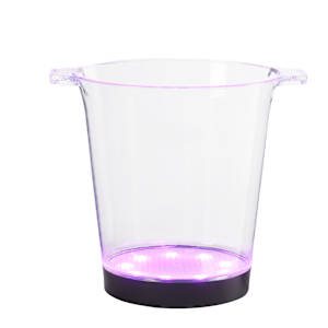 Seau à glace lumineux DEL 10 3/8 po x 9 po VERTUO