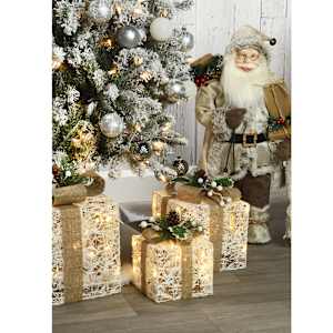 Ensemble de 3 cadeaux illuminés