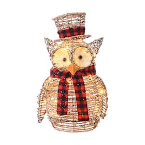 Hibou illuminé buffalo 21 5/8 po