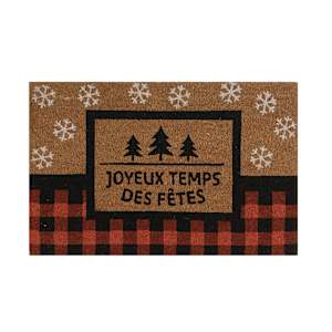 VERTUO Joyeux temps des fêtes Coco Exterior Mat 30 in x 20 in