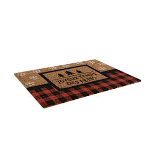 VERTUO Joyeux temps des fêtes Coco Exterior Mat 30 in x 20 in