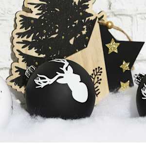 Boules de Noël 4 po Pqt/4