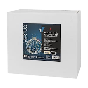 Boule de Noël illuminée 15 3/8 po