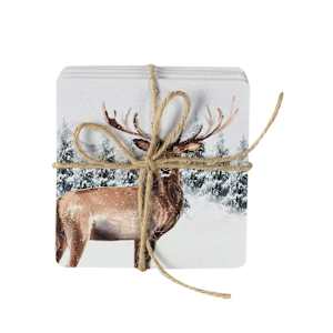 Sous-verres chevreuil Pqt/4 VERTUO