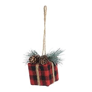 Ornement cadeau de Noël 3 1/8 po