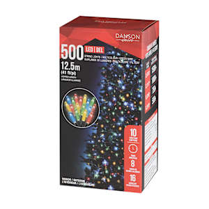 Jeu de 500 lumières DEL multicolore