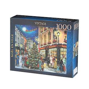 Casse-tête Noël en ville 1 000 morceaux