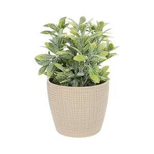 VERTUO Woven Effect Pot Cover 5 1/4 in. Beige