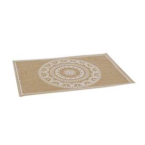 VERTUO Placemat Rectangular Natural and White 17 3/4 in. x 11 3/4 in.