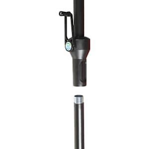 VERTUO Black Patio Umbrella with Aluminium Pole 9 ft.