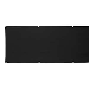 VERTUO Black Balcony Privacy Screen 30 in. x 15 ft. 11 in.