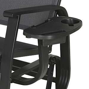 Tablette pour chaise berçante noire VERTUO