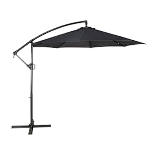 Parasol déporté en aluminium et acier noir 9 pi 6 po VERTUO