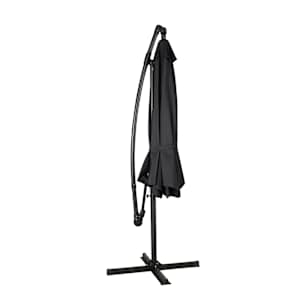 Parasol déporté en aluminium et acier noir 9 pi 6 po VERTUO