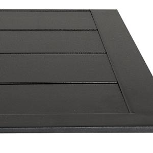Table de jardin rectangulaire extensible en aluminium noire 39 3/8 po x 106 1/4 po VERTUO