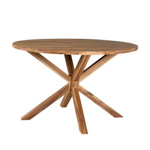 Table de jardin ronde en bois d'acacia 47 1/4 po VERTUO