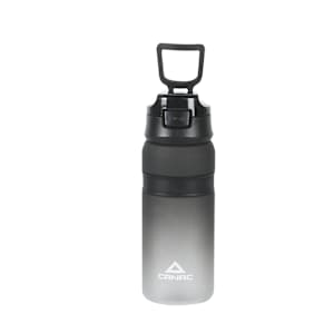 Bouteille d'eau Canac avec paille sans BPA noire 700 ml